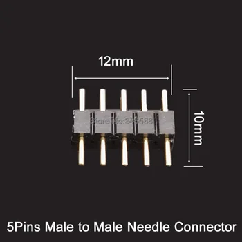 30pcs/çok süratli SMD RGBW RGBWW için 5-Erkek İğne Erkek Tipi Konnektör için Pin RGBW Erkek 5Ppin Çift DİY Küçük bir Parçası 5Pins Şerit LED