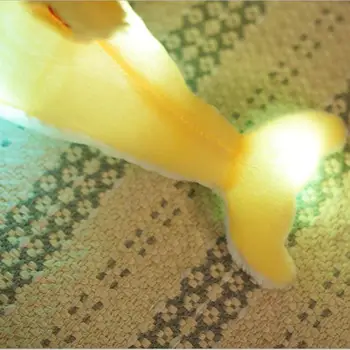 32cm Renkli Led Işık yastık Yastık Sevimli Yunus Peluş Bebek Oyuncak Kız Doğum günü Hediye Peluş