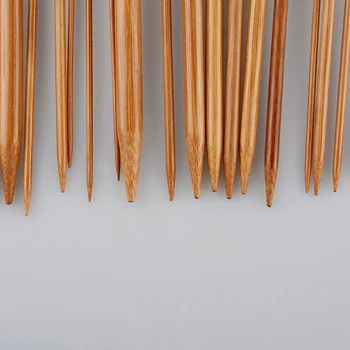 36pcs İğne Tek Uçlu İğneler Örme Yumuşak Bambu Tığ İğne İğne