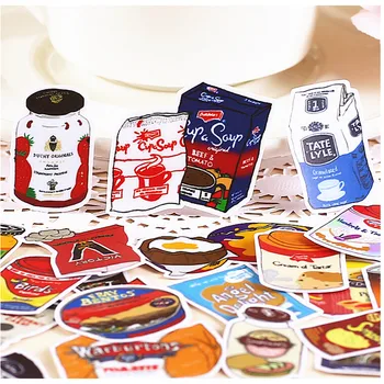 36pcs Yaratıcı Sevimli Kendini Snack notlar kawaii gıda Defteri Çıkartmaları /Dekoratif Etiket /DİY Zanaat Fotoğraf Albümleri/yaptı