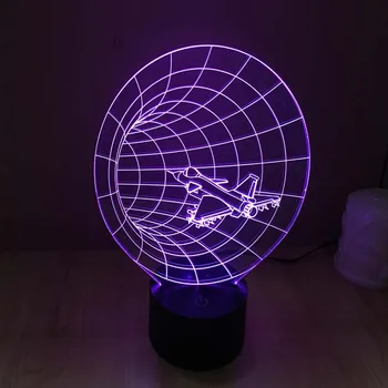 3D Gece Işığı Time Warp led lamba