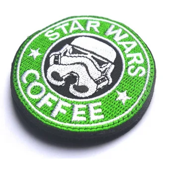 3D Nakış kolluk Noel Hediyesi Star Wars Kahve Mücadele yama STAR WARS beyaz asker saldırı İmparatorluğu yama