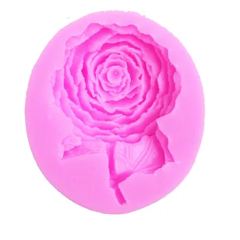 3D Çiçek el yapımı sabun kalıp Silikon Kalıp Kek Sugarcraft Fondan Sakız Yapıştırmak F0702 Pişirme Araçları Dekorasyon Rose