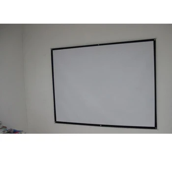 4 Thinyou Fabrika satış 150 inç:3 HD Projektör Ekran Ön Delikli Kenar Beyaz Perde Basit Bitmiş Projeksiyon