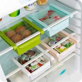 4 Çekmece Ekstra Boşluk koruyucu/bir sürü Plastik Mutfak, Buzdolabı Depolama Rafı Buzdolabı Raf Tutucu Çekin Bilgisayarlar-