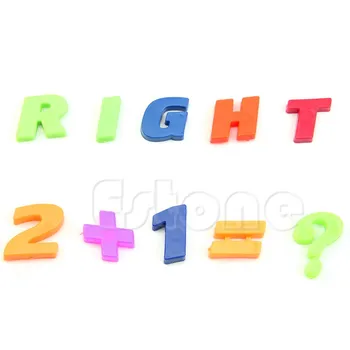 42 Renkli Manyetik Buzdolabı Mektuplar Ve Numaraları Alfabe Öğretim Mıknatıslar C42