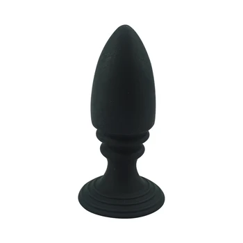 44*123MM Büyük boy siyah silikon anal plug anal klitoris emmek bardak kurşun Seks Oyuncakları