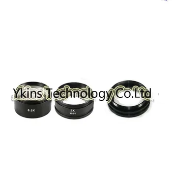 (48 mm) 2.0 WD30 WD165 0,5 X X Stereo Mikroskop Yardımcı Objektif Dürbün Trinoküler Stereo Mikroskop İçin İplik
