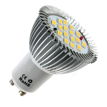 4x 6,4 W LED Ampul GU10 16 OYUNLAR SMD Enerji Tasarruflu Lamba Ampul Spot Spot Işıklar 265V AC 85-Sıcak Beyaz Işık Ampul LED