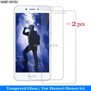 5.0 Huawei Honor Oynamak İçin Huawei İçin 2 Adet/Çok Onur 6A Tempered Glass 9H 2.5 D Premium Ekran Koruyucu Film 6A