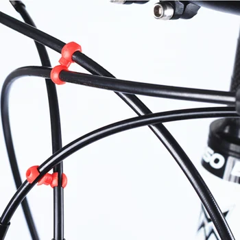 5 adet Dağ Yolu Bisiklet Disk Fren Kablo Boru Hattı Aksesuarları Parçaları FİRMAMIZ Bisiklet Hidrolik Fren Kablo DC0303 kanca Toka S Ayarlar