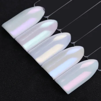 5 adet Degrade Tırnak Glitter Toz Tırnak Sanat Dekorasyon Tırnak için Oldukça Işıltı Lazer Parlayan Daldırma Pigment Toz Kümesi Denizkızı