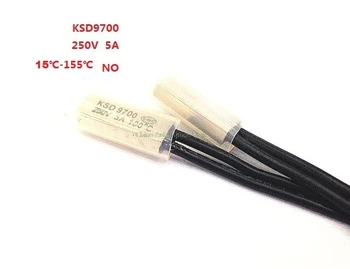 5 ADET KSD9700 250V 5A bi-metal Disk Sıcaklığı N/O Termal Koruyucu 15~35 140~150 derecelik Termostat Anahtarı