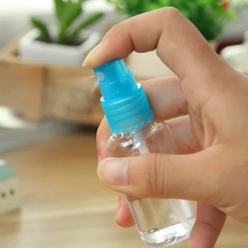 5 Adet Mini Plastik Şeffaf 100 ml küçük Küçük Boş Sprey Şişe D0598 parfüm Doldurulabilir Şişe makyaj