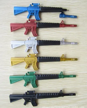 5 adet okul gibi çocuklar için pek çok Yenilik oyuncak silah tükenmez kalem kalem ödül olarak sabit , hafif makineli tüfek kalem/