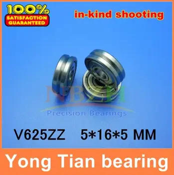 5 dış ring V yivli düzleştirici kılavuz tekerlek rulmanlar V625ZZ 625VV V Serisi v140*16*5 mm kasnak rulman V oluk genişliği 1.5 mm