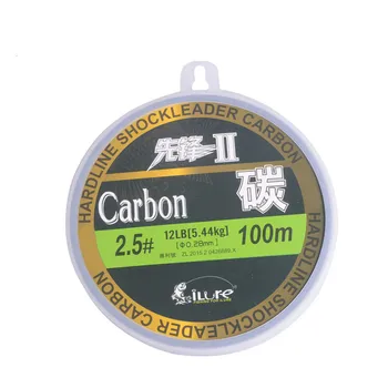 5 iLure 50/100 Florokarbon-22LB Karbon Fiber Sazan Balığı Hatları Olta Sinek Linha Monofilament Para Pesca Mücadele