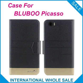 5 Renkler Süper! BLUBOO Picasso İçin BLUBOO Picasso 4G Case, Moda İş Manyetik toka Yüksek kaliteli Deri Özel Kılıf