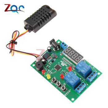 5 V-24 V Dijital Sıcaklık Nem Kontrol Modülü Isı Düzenleyici Röle Taşımaz AM2301 Termometre Sensörü LED