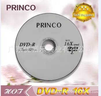 50 diskleri %0.3 daha Az Kusur Oranı 4.7 GB Basılı Princo Boş DVD-R Diski
