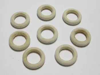 50 Doğal İşlenmemiş Düz Ahşap Donut Yuvarlak Yüzük Boncuk 25 mm