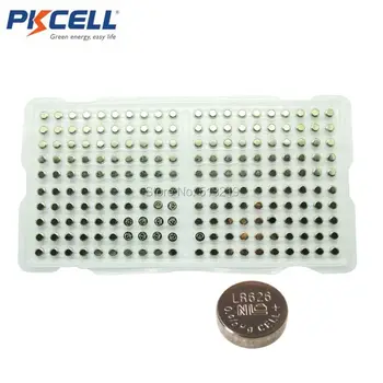 500 x PKCELL 1.5 V Pil SR626 377 LR626 AG4 LR66 SR66 Alkalin Pil G4 Düğme Hücre Pil İzle