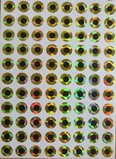 500pcs 3 mm/4 mm/5 mm Altın Gözlü Düz Balıkçılık Cazibesi Gözleri Lure Yapma El Sanatları İpe Jigs Sinek 2D