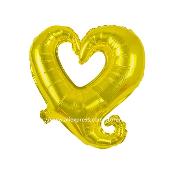 50pcs/lot 18 inç içi Boş Kalp Balon Doğum günü İçin Balonlar/PartyWedding/Nişan Süsleme Balon oyuncak Folyo