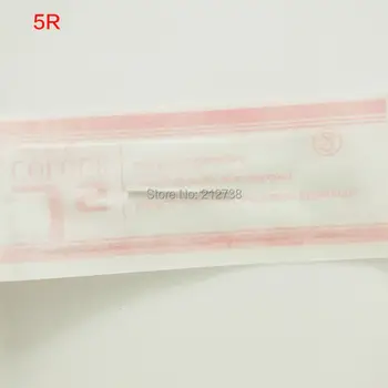 50Pcs Profesyonel 5 Pin Yuvarlak Sterilize 5R Sis Kaş Yüksek Kaliteli İğneler Elle Dövme Makinesi Kalem Mikro İğne yapmaya