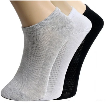 5Pair Kadın Çorap Tekne Çift Unisex Örgü Kadın Çorap Kısa Beyaz Gri Siyah Chaussette Sokken ayak Bileği Kadın Yaz Kadın Çorap