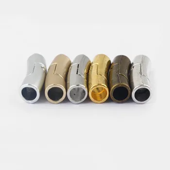 5sets Moda Takı 6 mm Yuvarlak Deri Kordon İçin Güçlü Manyetik Toka Kolye Takı Bulguları Aksesuarlar Bilezik Diy Yuvarlak