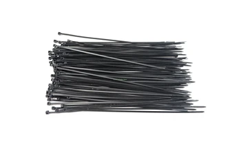 ( 6 İnç) 1000PCS 3X150mm Siyah Kendinden Kilit Plastik Naylon Kablo Bağları Tel Zıp