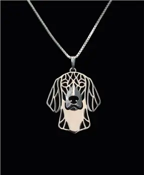 (6 Renk Özgür Seçim)eşsiz el Yapımı Amerikan Foxhound Kolye Kadın/Erkek Hediye Takı Kolye-12pcs/Lot