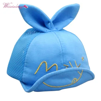61 M Pamuk İçin WEİXİNBUY Kız Bebek Şapka Yeni Moda Sevimli yeni Doğan Bebek Toddler Kız Çocuk Unisex Bebek Şapkası sevimli Çocuk Şapka