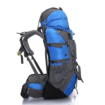 65L su Geçirmez Sırt çantası, Kamp, Dağ Seyahat Çantaları Trekking Tırmanma Yürüyüş Açık Pack sırt Çantası