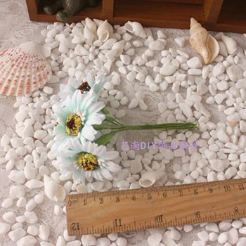 6pcs/lot 11colors DİY Kapakları İçin Kiraz Çiçekleri Küçük Yapay Haşhaş Buket Düğün Dekorasyon Mini Gül Çiçek İpek