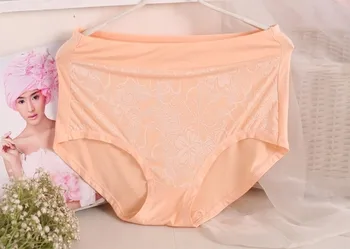 -6XL Yüksek Bel Külot AS07 2018 Anne İç çamaşırı Artı Boyutu M İç çamaşırı Külot Dantel Çiçek Seksi iç Çamaşırı Kadın