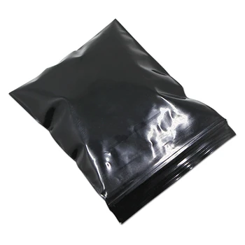 7cm*10cm Siyah Fermuar açılıp kapanabilir Üst Olay Plastik Ambalaj Pack Çanta Kavrama Seal Kilitli Poli Paketi Paketleme Çantası 300Pcs/Lot