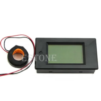 80 AC-260V LCD Dijital 100 AMP Volt Watt Güç Ölçer Ampermetre Voltmetre V-220V