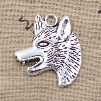 8pcs Charms kurt köpeği*30mm Antika Gümüş DİY el Yapımı Tibet Gümüş Takı Yapımı Kolye Kaplama 35 wolfhound