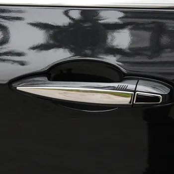 8pcs Paslanmaz Çelik Krom Kapı seti/BMW X5 f15-2017 Araba Stil Aksesuarlar İçin Kapak Trim Kolu
