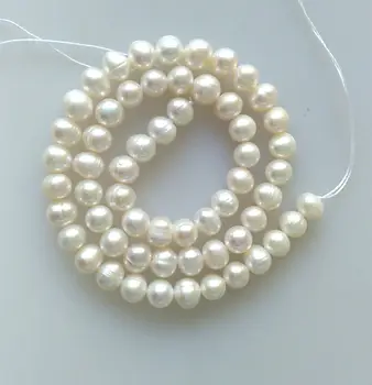 9 Gros - 10 mm blanc çevresinde de yuvarlak eau yumuşak perles perles en vrac pierre