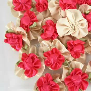 A4 Craft Düğün Saç İçin Çift Renkli Leke Şerit Yaprak Çiçek Aplike cm 3.5 Defteri, Dekorasyon yay Yapımı