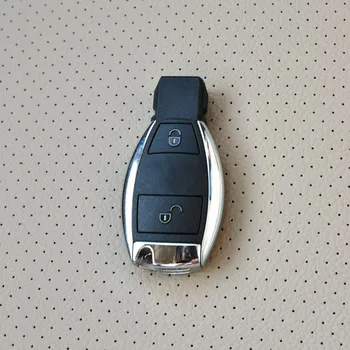 A91 Mercedes Benz W124 W202 Aksesuarları W203 W210 W211 W204 AMG kabuk durumda 2 düğme deri araba uzaktan anahtar durumunda starline