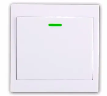 AC 220V 110 V 240 V 1 kanal 1 KANAL RF Kablosuz Uzaktan Kumanda Alıcısı: var +5 adet Duvar Paneli Verici ve Akıllı Ev Anahtarı