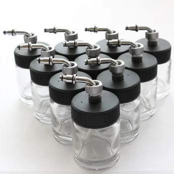 # AC018 OPHİR 10 adet/sürü Airbrush 22cc Cam şişe pot Profesyonel boya kap Modeli-10x
