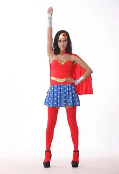 Acaba Kadınlar Yetişkin Seksi Elbise Roman Kahramanı Seksi Kahramanı Kaptan Amerika Cadılar Bayramı Kostümleri Süper Kadın Cosplay Kostüm