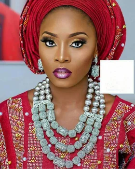 Afrika Mercan Boncuk Gelin Takı Nijeryalı Düğün Takı Ücretsiz Kargo Set WE101 Dubai Altın Kadın Kostüm Partisi Takı Seti