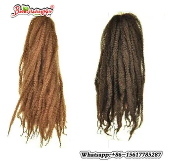 Afro Marley Örgü Saç 20Strands/Pack Kanekalon Lif Tığ Büküm Saç uzatma 100 18inch