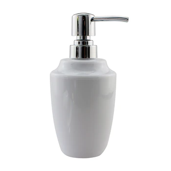 Akrilik Losyon Pompası Sıvı Sabun Dispenser (Beyaz)Şişe Bulaşık Mutfak Banyo Aksesuar 12 OZ Tezgahı